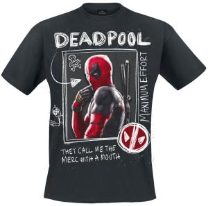 Футболка Deadpool Wolverine Sketches, черный