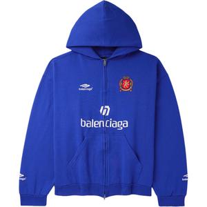 Лого худи Balenciaga, синий