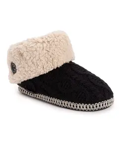 Женские тапочки-угги Melinda Cuff Muk Luks, черный