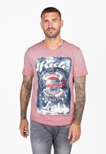 Футболка Key Largo MT FAST ROUND, Cloudy Red/Pink