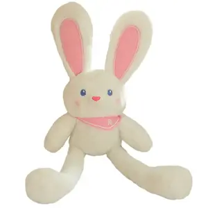 Tak Bebe Кулон с кроликом Dopamine Pink Pull Ear, милый ключ-брелок с кроликом Pull Ear, плюшевая кукла высотой 30см