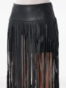 Миди-юбка с бахромой The Garment, черный