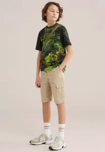 Футболка с принтом We Fashion, Dark Green