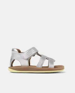 Босоножки для девочки Мех клопа Camper, серебряный