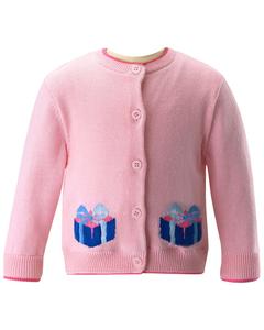 Рэйчел Райли Подарочный интарсный кардиган Rachel Riley, розовый