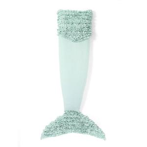 Плед из шерпы с пышным декором и оборками-русалкой Lush Decor, синий