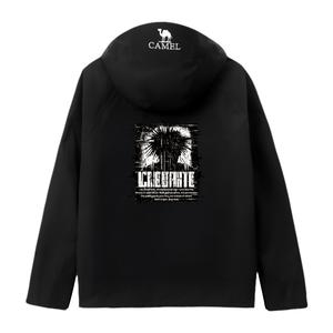 CAMEL Ветровка All weather Breathable Abrasion Resistant Lightweight Cold Resistant Unisex Black