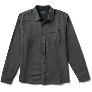 Мужская фланелевая рубашка Crossroads из органического хлопка Roark, Charcoal