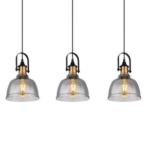 Подвесной светильник Globo Lighting Dorothea Typ A, цветное стекло/железо - 3-х ламповый