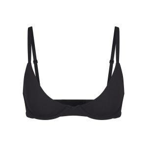 Бюстгальтер с глубоким вырезом SKIMS Fits Everybody, цвет Onyx