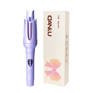 Щипцы для завивки / выпрямители для волос автоматическая плойка долговременная укладка с отрицательными ионами бережный уход за волосами 32mm DJ 606B DANJU, фиолетовый