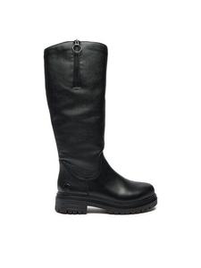 Сапоги женские Rieker высокие на молнии, черный