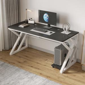 Компьютерный стол Xinmeikai 100x60x74 см белая рама + карбон