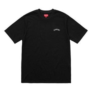 Футболка ss18 mesh arc logo tee black logo tee 'black white' Supreme, черный