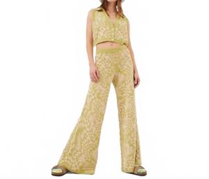 Брюки Simone зеленого цвета For Love & Lemons, зеленый