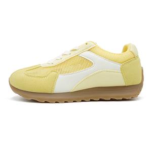 Lin Feng Женские низкие кеды повседневные желтые дышащие удобные, цвет Yellow (Breathable Comfortable)