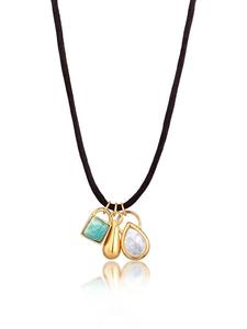 Elli Колье из серебра 925 пробы с золотым покрытием