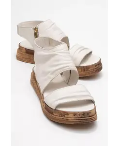 Сандалии Lunas Leather с боковой молнией (женские) Forever & Always Shoes, черный