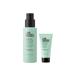 LAB SERIES Лангши набор для ухода за кожей без масла зеленая серия увлажнение контроль жирности очищение сужение пор пенка для умывания 30мл + лосьон 50мл