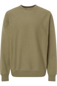 Independent Trading Co. Legend - Премиальная толстовка с круглым вырезом и перекрестной фактурой, оливковый