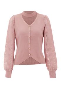 Толстовка NAEMI Strickjacke, розовый