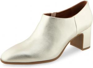 Женские стильные ботильоны с закрытым носком, на низком массивном каблуке, с гладкой боковой молнией, зимние ботинки для вечеринок и ежедневной носки, размер 4-16 US Wo wagas, Light Gold