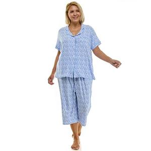 Пижамный комплект Plus size с вырезом Croft & Barrow, Tropic Island Tile