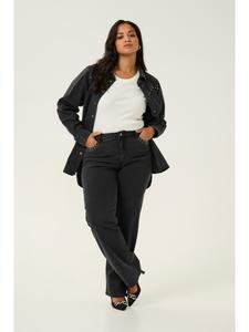 Джинсы KCloula Regular Fit из черного стираного денима KAFFE curve