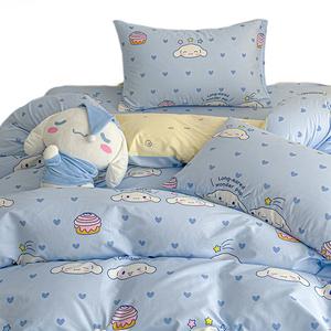 100% Cotton Single Item Set Series Пододеяльник All Season All Sanrio, красный