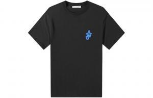 Футболка с вышитым логотипом JW Anderson, черный