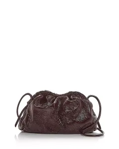 Миниатюрный клатч из облачной кожи Mansur Gavriel, красный