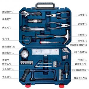 Набор бытовых многофункциональных аппаратных инструментов Bosch (набор из 108 предметов), ящик для ручных инструментов