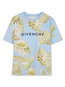 Givenchy Kids футболка с принтом, синий