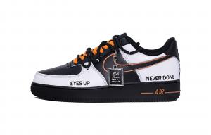 Nike Air Force 1 амортизация, износостойкие низкие скейтборд обувь unisex black white