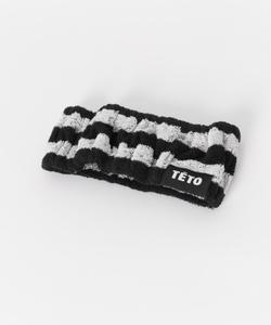 Хлопковая резинка для волос TETO SUPIMA Smelly, цвет Black/Wht