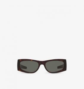 Солнцезащитные очки Ys000621 sl m140 в прямоугольной оправе из ацетата Saint Laurent, коричневый