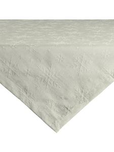 Redbest  Жаккардовая скатерть из смесовой хлопчатобумажной ткани «Снежинка» светло-серого цвета