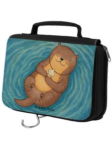 Mr. & Mrs. Panda Косметичка с рисунком панциря выдры, без надписи, белого цвета