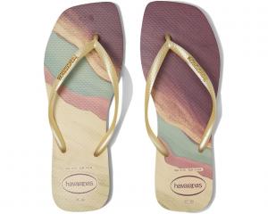 Сандалии Havaianas Slim Square Trendy Sandals, цвет Buttercream