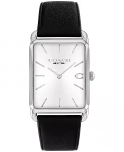 Мужские часы Elliot с черным кожаным ремешком, 32 x 36мм Coach