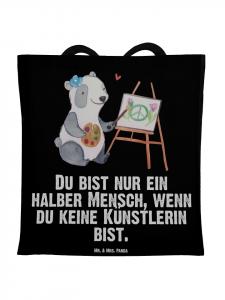 Mr. & Mrs. Panda Сумка-шоппер с изображением художника, украшенная сердечком и надписью черного цвета