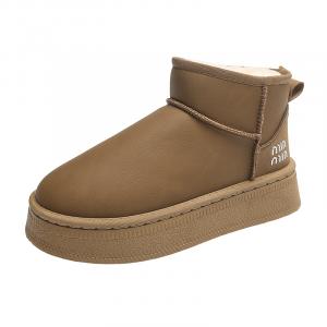 Износостойкие короткие зимние ботинки Women's M.M Party, коричневый