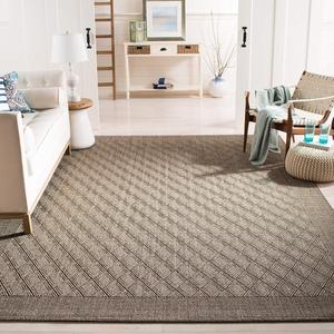 Ковер SAFAVIEH, 244 x 336 см, Palm Beach Collection, Silver, дизайн Sisal & Jute, идеально для помещений с высокой проходимостью в гостиной, спальне (PAB351D)