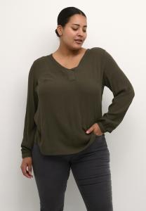Блузка Kaffe Curve АМИ, цвет forest night