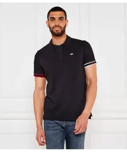 Футболка поло Slim fit Tommy Jeans, черный