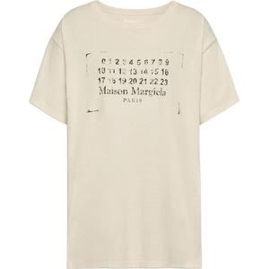 Футболка Maison Margiela с логотипом MM6 Maison Margiela, бежевый