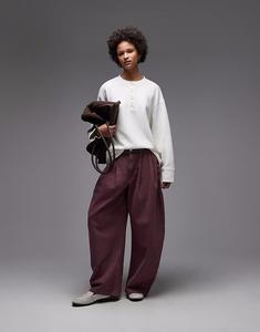 Супермягкая свободная толстовка хенли кремового цвета Asos Design