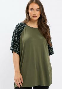 Футболка Yours Clothing Print T-shirt, Khaki