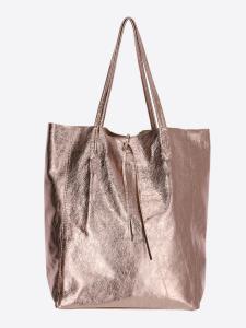 Сумка-шоппер SevaBags  Tasche Damen in Metallic Echtleder, коричневый