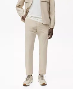 Мужские узкие брюки MANGO, коричневый/бежевый